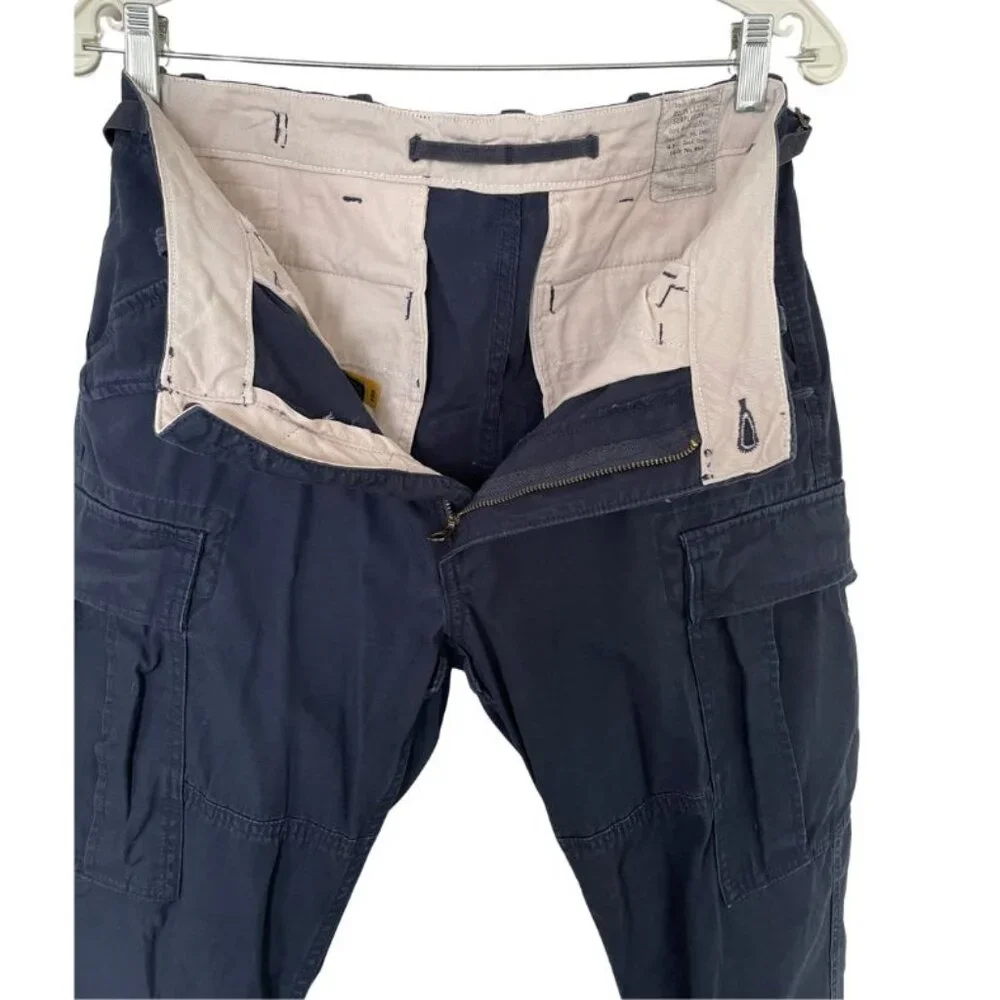 Polo Ralph Lauren Surplus US Division Military Canvas Cargo Pants 30 x 30 Navy